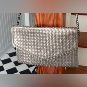 Pewter Chain Shoulder Bag